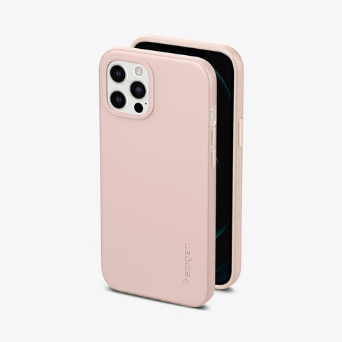 ACS01612 - iPhone 12 Pro Max Case Thin Fit in black showing the back